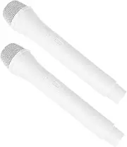 ibasenice 2pcs Simulation Microphone Prop for Creative Cosplay Plaything Lightweight and Easy to Hold for Parties Interviews and Stage Performances