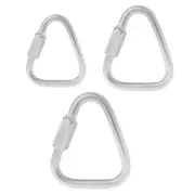 Stainless Steel Triangular Carabiner, Clip for Key Ring, for Triangle Lock