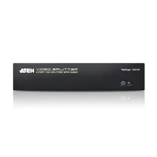 【預購】ATEN VS0104 4埠VGA/音訊分配器 (頻寬450MHz)