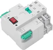 Double Power Automatic Transfer Switch, Flame Retardant Din Rail Installation Automatic Transfer Switch for Factory (63A)