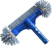 Pool Brush - Pool Scrub Brush with Round Ends - Heavy Duty Scrubber for Bath Tub Tile Floor Outdoor Pond Deck Wall Backyard Bathroom Use