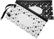 SECFOU 2pcs Tissue Bag Portable Wipes Dispenser Travel Wipes Case Eva Black