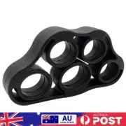 5 Finger Hand Grip Band Elastic Silicone for Gym Fitness Training (Black 8.8LB)