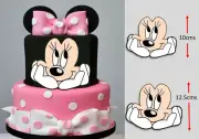 Minnie Mouse Cake Topper Edible Icing Cake Image Cut Out Birthday Decoration 225