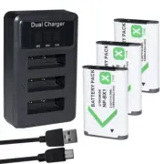 3x Battery +Slim Triple Charger Kit for Sony NP-BX1 Type X CyberShot DSC RX100
