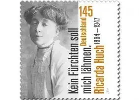 2014年德國作家Ricarda Huch150誕辰紀念郵票
