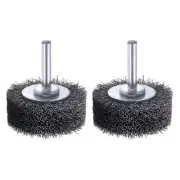 2 Pack 2 Inch Wire Wheel Brush for Drill Attachment - Heavy Duty Carbon Steel...