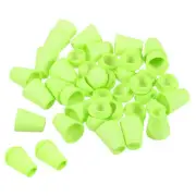 Bell End Stopper Cord Rope Lock for Drawstring Bag, Bright Green 20pcs