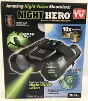 NIGHT HERO NIGHT VISION BINOCULARS NEW (BLACK) #1341NSB