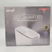 -NEW- ASUS ZenWiFi XT9 AX7800 Tri-Band WiFi6 Mesh WiFiSystem (1Pack), White