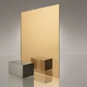 A3 Gold Coloured Mirror Acrylic Sheet | 420mm x 297mm x 3mm | Perspex | Panel |
