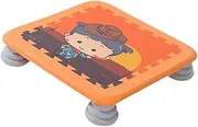 Ｓｉｍｈｏａ Kids Trampoline Rebounder Trampoline Portable Mini Square Trampoline Board Bouncing Bed for Indoor Outdoor, Home, Nursery