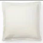 RALPH LAUREN CALLEN OPEN WEAVE CREAM FRINGE EDGE COTTON EURO PILLOW SHAM SET 2