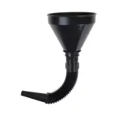 Black Flexible Car Motorcycle Funnel Spout Mesh Screen Strainer Gasoline;;^