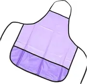 Beavorty Hairdressing Apron Trimmer Salon Gloss Logo Barber Razor Smock Clipper Haircut Apron Head Cape Hair Apron Braiding Shaver Apron for Men Professional Stylist Accessories Purple Pvc