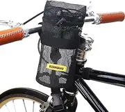 Bike Cup Holder Bicycle Handlebar Mesh Water Bottle Holder Cycling Speaker Tool Storage Bag Pouch