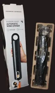 Sharper Image Automatic Wine Opener + Removeable Foil Cutter *NEW* Open Box