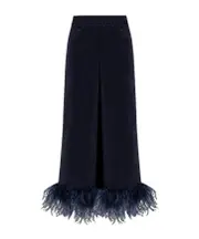 Plumage trousers M navy blue