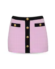 L'Agence Coco Color Blocked Skirt Cover Up