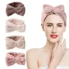 for Washing Face Spa Headband Bowtie Makeup Headband Fuzzy Towel Headband