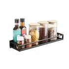 Compact and Efficient Spice Storage Solution Wall Mounted Stainless Steel Rack