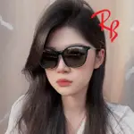 【RAYBAN 雷朋】時尚偏光太陽眼鏡 金屬鏡臂設計 RB4333D 601/9A 黑框墨綠偏光鏡片 公司貨