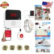 Expandable WiFi Emergency Alert System with Rechargeable Call Button & Watch