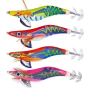 Mixed Colors 105cm/122g Luminous Squid Jigs Hook Octopus Tackle Bait 25#