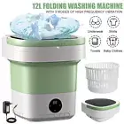 12L Mini Washing Machine Foldable Washer Portable Camping Socks Underwear Washer