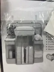 Delta Children Diaper Caddy and Nursery Organizer for Baby'S Essentials Grey