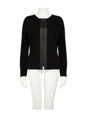 Black Stretch Weave Jacket