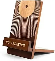 Wood Vinyl Record Storage Holder Retro Display Stand Shelf Retro Album Collection Display Shelf Now Playing Vinyl Stand