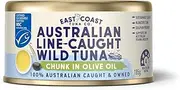 East Coast Tuna Co. 185g Olive Oil. Australian Tinned Tuna. High-Quality, Line Caught, Wild Australian Tuna.
