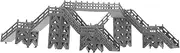 DIY Miniature Footbridge Model Kit Realistic Sand Table Accessory for Train Layouts Durable Building Simulation Enhance Your Railway Decor and Creativity