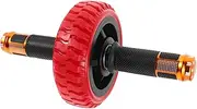 ibasenice Ab Roller Abdominal Muscle Trainer Gym Equipment Portable Comfortable Handle for Home Exercise