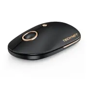 Computer Mouse Silent Mouse Wireless 2.4Ghz USB-A Wireless Mouse 4800 DPI Amb...
