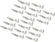 Car Parts 969005-2 50Pcs Car Auto Connectivity Micro Timer 2 Socket Terminal 22-20AWG Pin Connector Silver Copper Alloy Universal Easy to Replace