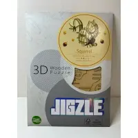 在飛比找蝦皮購物優惠-立體拼圖 JIGZLE  松鼠  3D 立體 木拼圖 禮物 