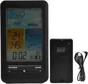 Color Screen Indoor Outdoor Home Weather Clock Temperature Humidity Meter Forecast - Modern Weather Station Display
