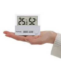在飛比找PChome24h購物優惠-日本MAG透明液晶數位溫濕度計