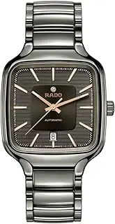 [Rado] True Square Automatic Plasma with Grey Dial, Date Display and Swiss Automatic Movement, Grey, 5 inches, Avant Garde