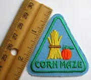 Girl Boy Scout Guide CORN MAZE FUN PATCH Fall Trip Event Pumpkin Badge 60% OFF