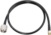 wlaniot SMA Male to UHF Male PL-259 Coax Jumper Cable (2ft RG58) for Handheld HAM & CB Radio,Antenna Analyzer,Dummy Load,SWR Meter etc.