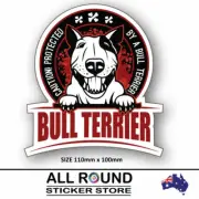 Bull Terrier Warning sign sticker popular Ebay Decal funny car warning sticker