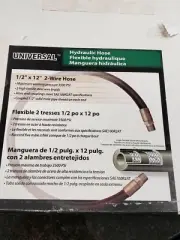 Apache Hydraulic Hose-1/2in x 12inL 2-Wire 3500 PSI #98398300