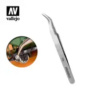 Vallejo Hobby Tools - Extra Fine Curved Tweezers (115 mm)