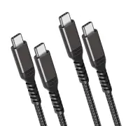 【2 Pack】(50Cm/1.6Ft) 100W Short USB-C to USB-C Cable T Tersely USB Type C PD ...