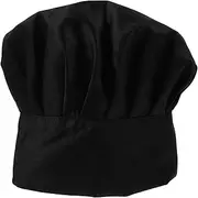 [BESPORTBLE] Cotton Cloth Chef Hat Elastic Cooks Uniform Cap Stylish Kitchen Working Hat for Chefs Waitstaff Comfortable Moisture Absorbing Design for Restaurant Uniforms Black