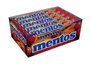 Mentos Chewy Mint Candy Roll Cinnamon Non Melting & Gluten-free Party 15 Packs