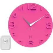 Alcyon Numberic Wall Clock - Wireless Remote Doorbell Door Bell Pink